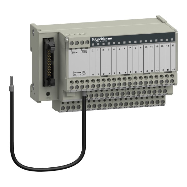 SCHNEIDER ELECTRIC - Passiver Klemmenblock ABE7, 16 Ein- od. Ausgänge, LED