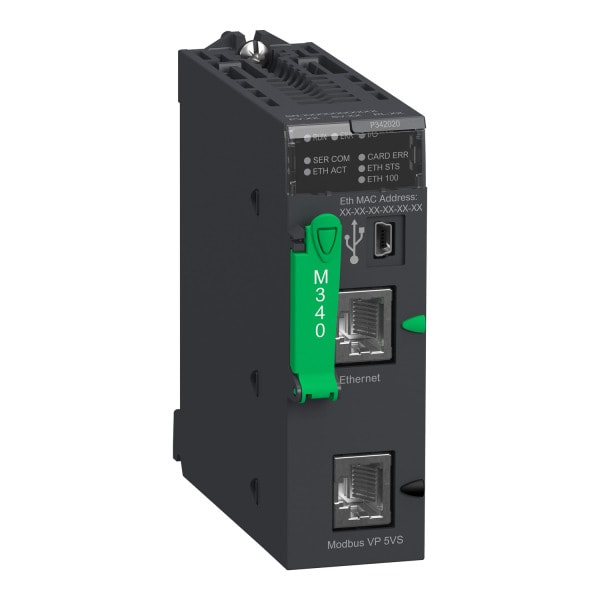 SCHNEIDER ELECTRIC - Modicon M340 CPU-Modul, max.1024 digitale+256 anal.E/A, Modbus, Ethernet TCP/IP