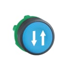 SCHNEIDER ELECTRIC - Drucktaster Frontelement XB5, Kunststoff, 22mm, blau, Pfeile oben unten, tastend