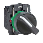 SCHNEIDER ELECTRIC - Wahlschalter, XB5, Kunststoff, schwarz, 2 Stell., 22mm, rastend, 1S+1Ö