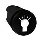 SCHNEIDER ELECTRIC - Drucktaster Frontelement XB5, Kunststoff, 22mm, schwarz, Lampe, tastend