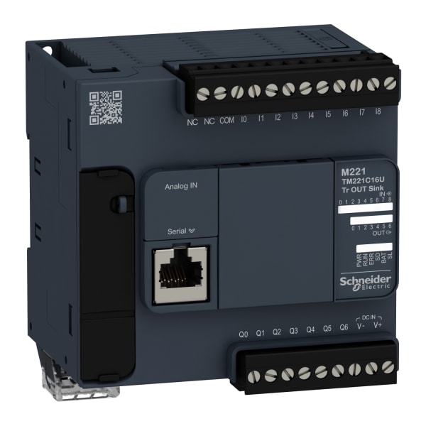 SCHNEIDER ELECTRIC - SPS-Steuerung, Modicon M221, Kompakt, 16 E/A, Modbus, 24 VDC, Sink Transistor