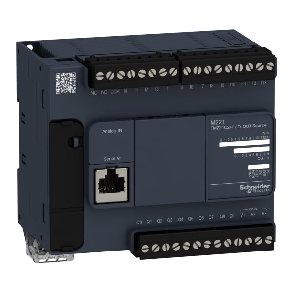 SCHNEIDER ELECTRIC - SPS-Steuerung, Modicon M221, Kompakt, 24 E/A, Modbus, 24 VDC, Source Transistor