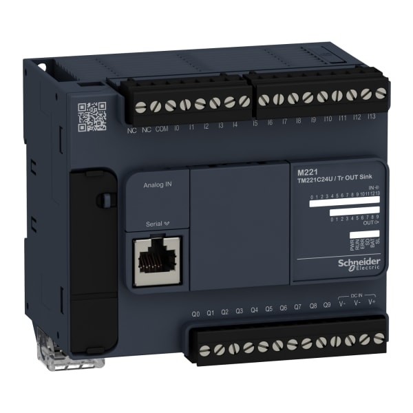 SCHNEIDER ELECTRIC - SPS-Steuerung, Modicon M221, Kompakt, 24 E/A, Modbus, 24 VDC, Sink Transistor
