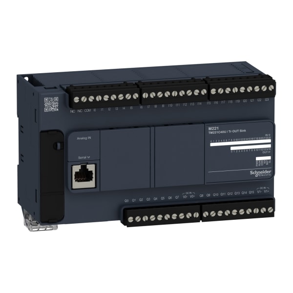 SCHNEIDER ELECTRIC - SPS-Steuerung, Modicon M221, Kompakt, 40 E/A, Modbus, 24 VDC, Sink Transistor