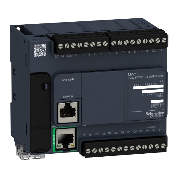 SCHNEIDER ELECTRIC - SPS-Steuerung, Modicon M221, Kompakt, 24 E/A, Ethern.Modb., 24VDC, Source Transis