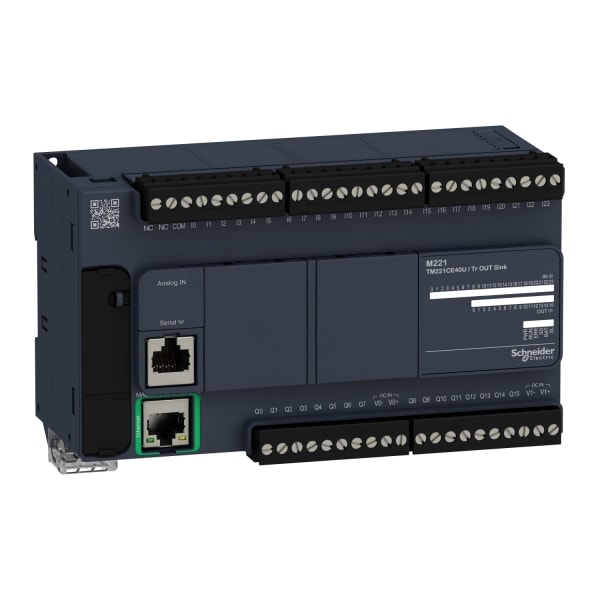 SCHNEIDER ELECTRIC - SPS-Steuerung, Modicon M221, Kompakt, 40 E/A, Ethern.Modb., 24 VDC, Sink Transis