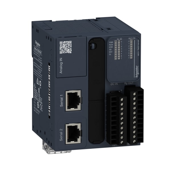SCHNEIDER ELECTRIC - SPS-Steuerung, Modicon M221, Buchformat, 16 E/A, Modbus, 24 VDC, Relaisausgänge