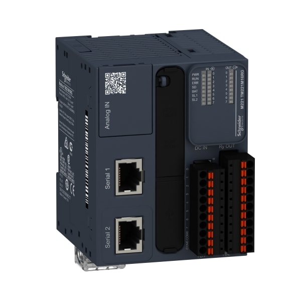 SCHNEIDER ELECTRIC - SPS-Steuerung, Modicon M221, Buchformat, 16 E/A, Modbus, 24 VDC, Relaisausgänge