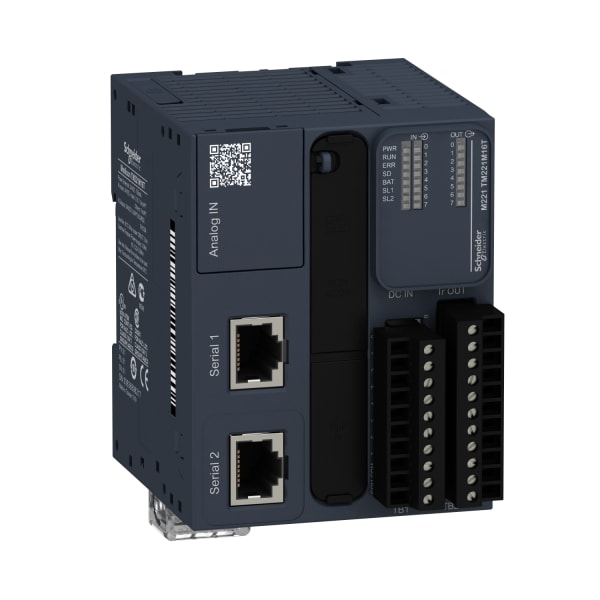 SCHNEIDER ELECTRIC - SPS-Steuerung, Modicon M221, Buchformat, 16 E/A, Modbus, 24 VDC, Source Transist