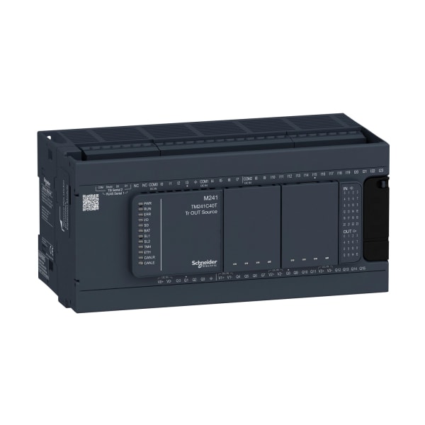 SCHNEIDER ELECTRIC - SPS-Steuerung, Modicon M241, 40 E/A, 2x Modbus, 24 VDC, Source Transistor