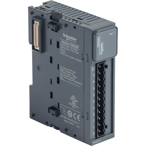 SCHNEIDER ELECTRIC - TM3 Eingangsmodul analog, 2E, Spannung/Strom, Auflösung 16 Bit, Schraub