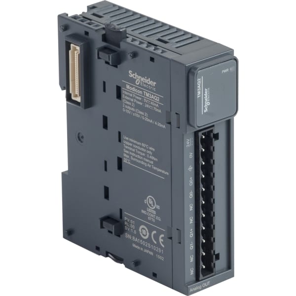 SCHNEIDER ELECTRIC - TM3 Ausgangsmodul analog, 2A, Spannung/Strom, Auflösung 12 Bit, Schraub