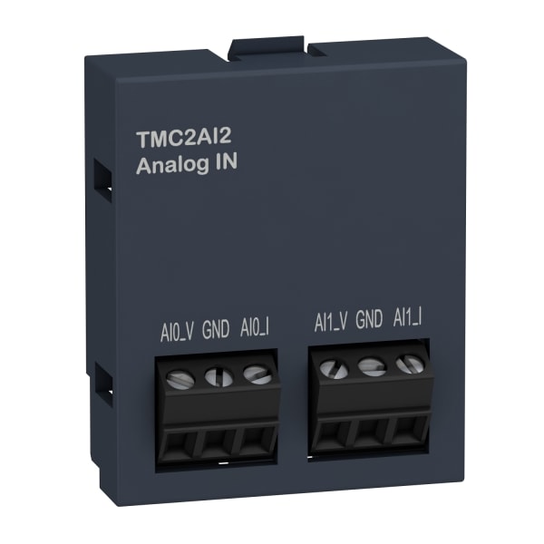 SCHNEIDER ELECTRIC - M221 E/A Erweiterung, 2E analog, Spannung/Strom, Auflösung 12 Bit, Schraub
