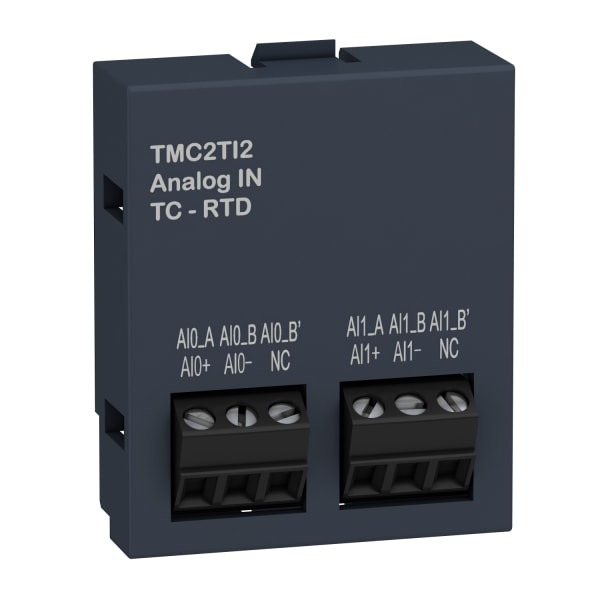 SCHNEIDER ELECTRIC - M221 E/A Erweiterung, 2 Temperatur Eingänge, Auflösung 12 Bit, Schraub