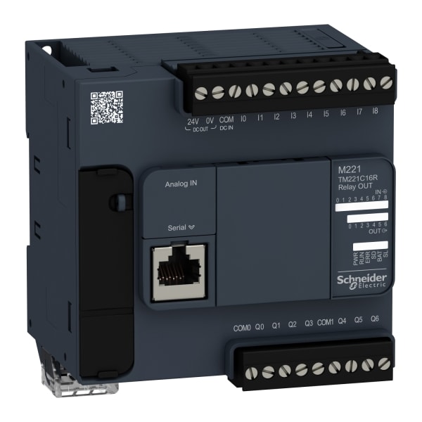 SCHNEIDER ELECTRIC - SPS-Steuerung, Modicon M221, Kompakt, 16 E/A, Modbus, 100-240 VAC, Relaisausg