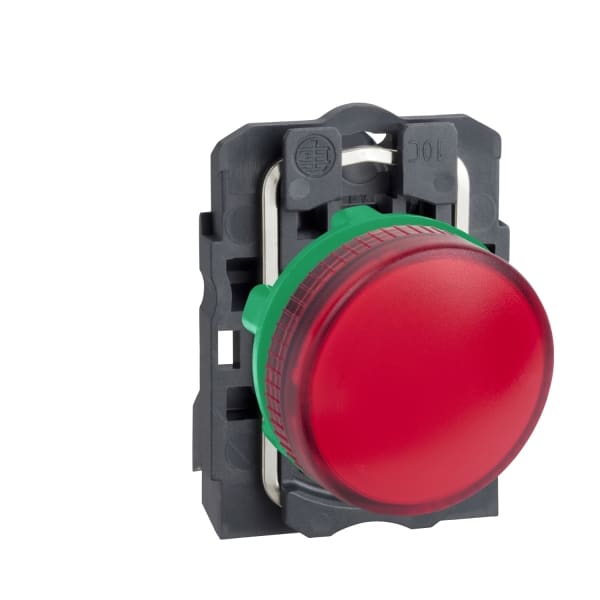 SCHNEIDER ELECTRIC - Leuchtmelder, XB5, Kunststoff, rot, 22mm, BA9s Glühlampe, glatte Kalotte, 250VAC