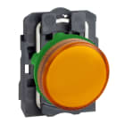 SCHNEIDER ELECTRIC - Leuchtmelder, XB5, Kunststoff, gelb, 22mm, BA9s Glühlampe, glatte Kalotte, 250VAC