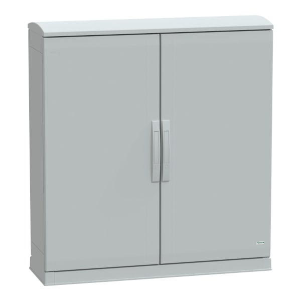 SAREL - Polyestergehäuse bodensth. Vers.PLAZT m offen.Sockel+Abdeck. 1000x1000x320 IP44