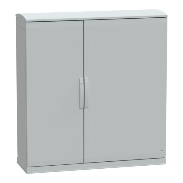 SAREL - Polyestergehäuse bodenst. Vers.PLAZT m. offen.Sockel+Abdeck. 1250x1250x420 IP44
