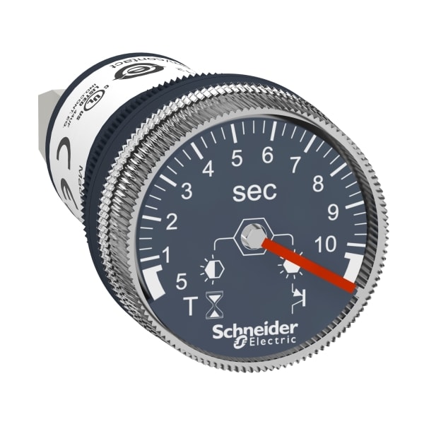 SCHNEIDER ELECTRIC - Timer, Zeitrelais für Fronteinbau, XB5, Kstst, 22mm, 0,5s bis 10s, 24VDC