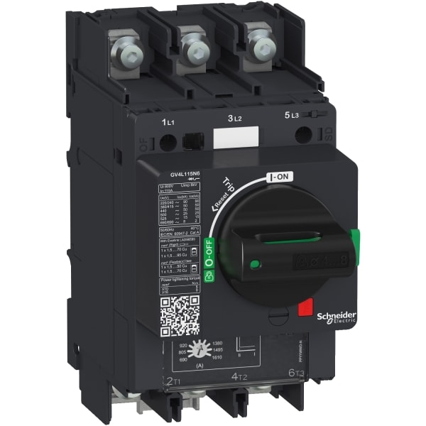 SCHNEIDER ELECTRIC - Motorschutzschalter mag. - TeSys GV4 - 25A 3P 50kA - Drehantrieb