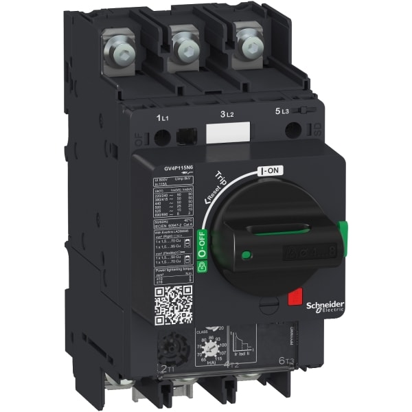 SCHNEIDER ELECTRIC - Motorschutzschalter TeSys GV4 - 7A 3P 50kA - Drehantrieb