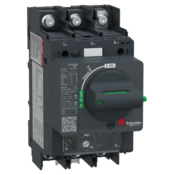 SCHNEIDER ELECTRIC - Motorschutzschalter TeSys GV4 - 12,5A 3P 50kA - Drehantrieb