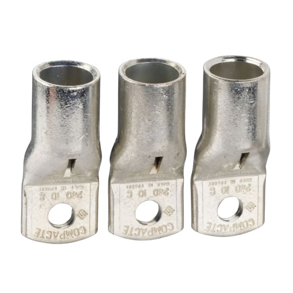 SCHNEIDER ELECTRIC - Gecrimpte Kabelschuhe für Kupfer-Kabel (3 Stk.), 240mm², mit Phasentrennern