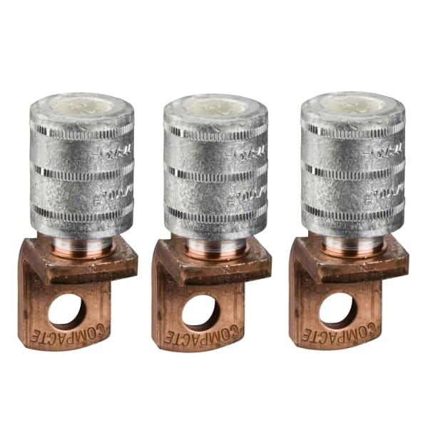 SCHNEIDER ELECTRIC - 3 Gecrimpte Kabelschuhe für Al-Kabel 300 mm² und Phasentrenner