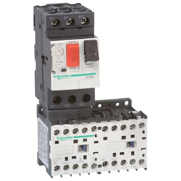 SCHNEIDER ELECTRIC - Motorstarter m. Schutzsch., 0,75kW, Sp. 24VDC, 2 Drehr., Koord. Typ 1