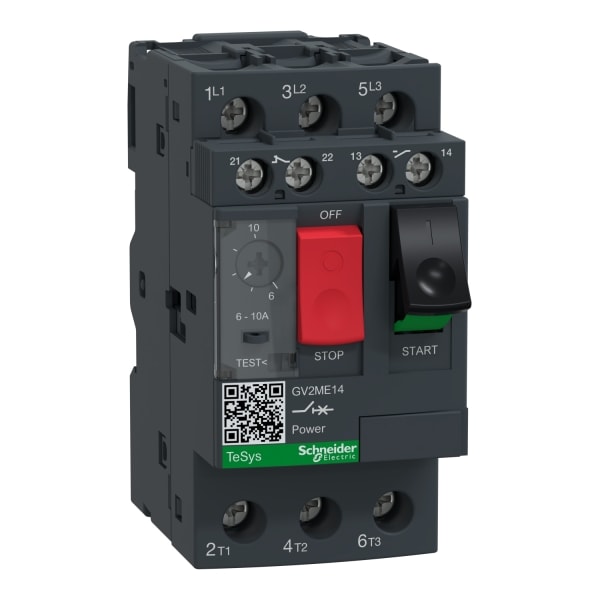 SCHNEIDER ELECTRIC - Motorleistungsschalter GV2-ME - 6-10 A - 3 3d - therm./magnet. Auslöseeinheit