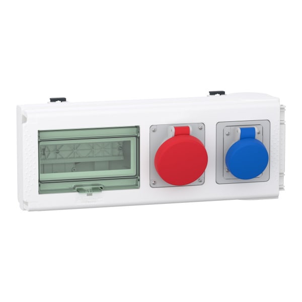 SCHNEIDER ELECTRIC - KN Abgangsadapter, 32A, leer f. 8 TE + 1 CEE 3p 16A + 1 CEE 5p 16A