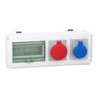 SCHNEIDER ELECTRIC - KN Abgangsadapter, 32A, leer f. 8 TE + 1 CEE 3p 16A + 1 CEE 5p 16A