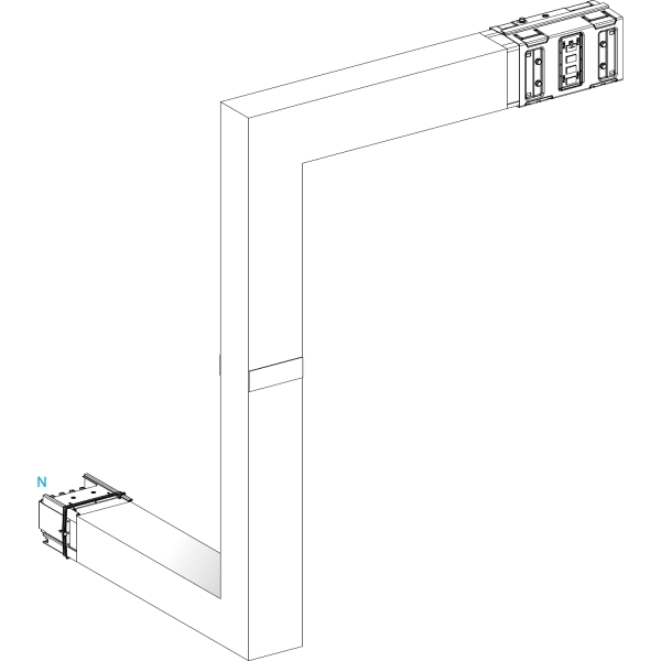 SCHNEIDER ELECTRIC - KSA630, Mehrfachw., hochk-fl, PE außen, hor. re., A, B & C var., 1 Brandsch