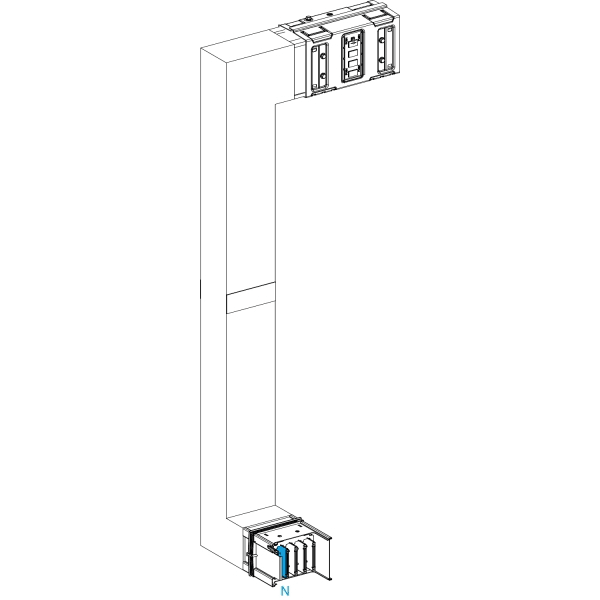 SCHNEIDER ELECTRIC - KSA630, Mehrfachw, hochk-fl, PE außen, hor. li, A fix, B var, C fix, B Brandsch
