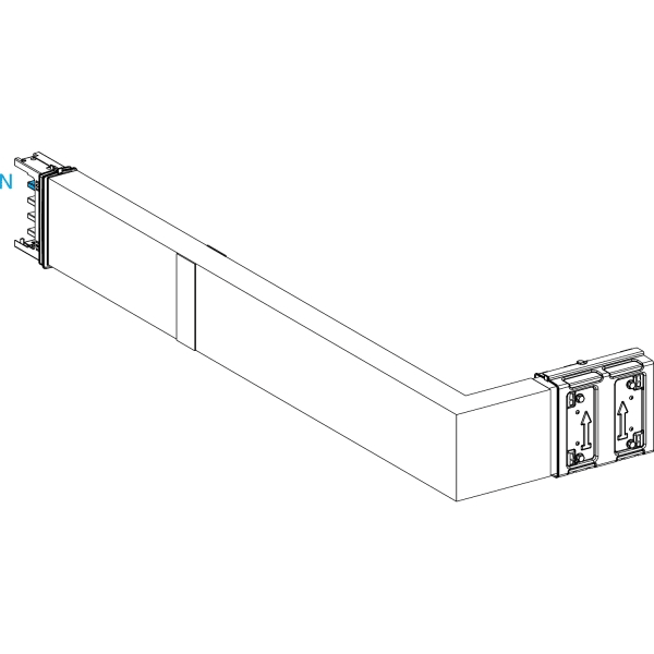 SCHNEIDER ELECTRIC - KSA250, Winkel hochkant rechts, A fix, B variabel, B Brandschott