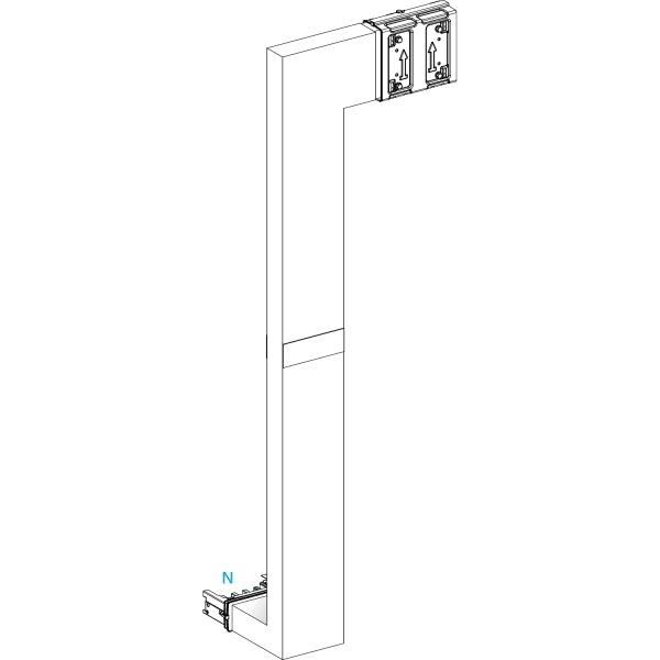 SCHNEIDER ELECTRIC - KSA250, Mehrfachw, hochk-fl, PE außen, hor. re, A fix, B var, C fix, B Brandsch