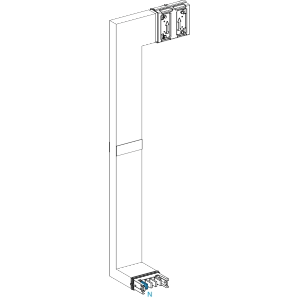 SCHNEIDER ELECTRIC - KSA400, Mehrfachw, hochk-fl, PE außen, hor. li, A fix, B var, C fix, B Brandsch
