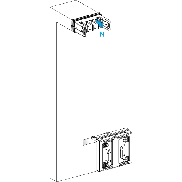 SCHNEIDER ELECTRIC - KSA400, Mehrfachwinkel, hochk.-flach, PE innen, hor. li., A fix, B var., C fix