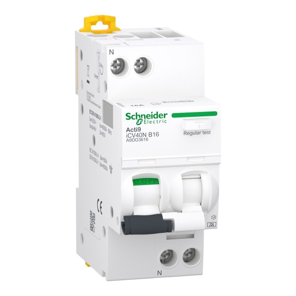 SCHNEIDER ELECTRIC - Acti9 iCV40N - FI/LS - 1P+N - 16 A - B Kurve - 6kA - 30mA - Typ A