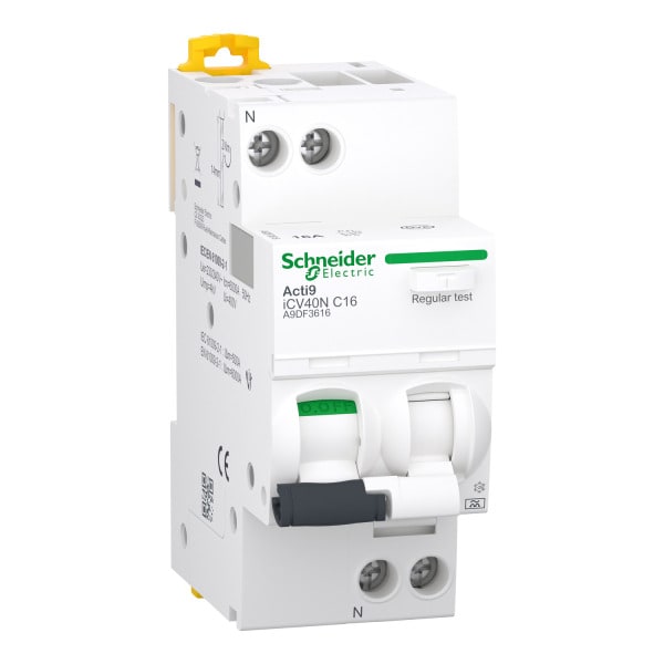 SCHNEIDER ELECTRIC - Acti9 iCV40N - FI/LS - 1P+N - 16 A - C Kurve - 6kA - 30mA - Typ A-SI