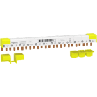SCHNEIDER ELECTRIC - Acti9 Phasenschiene Stift, 3P+N, 9mm-Stift-Abstand, 80A, 12 Module, 4-Endkappen
