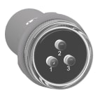 SCHNEIDER ELECTRIC - 3-Phasen-Leuchtmelder, XB5, Kunststoff, Phasenkontrolle, LEDs klar, 30mm, 400VAC