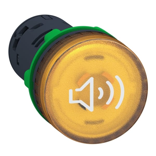SCHNEIDER ELECTRIC - Buzzer, Summer, Harmony XB5, Kunststoff, beleuchtet, gelb, 22mm, 90dB, 230V AC
