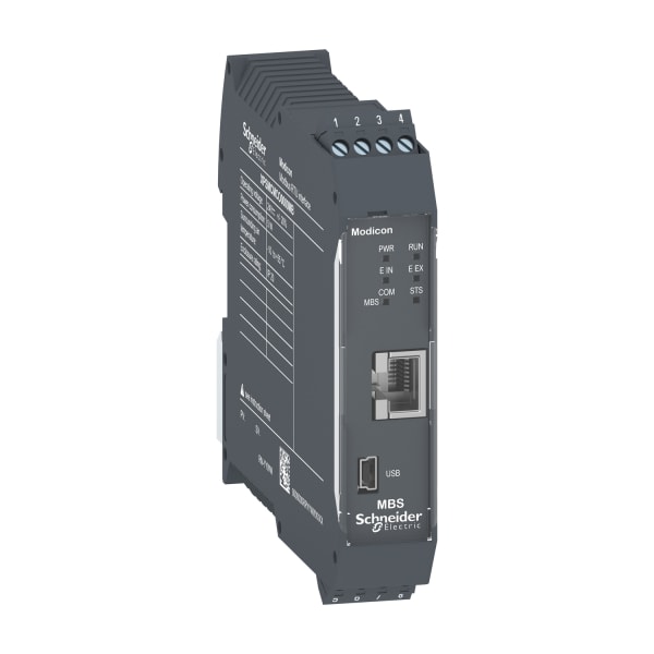 SCHNEIDER ELECTRIC - Feldbusmodul Modbus Seriell RTU, 1x RJ45, Sicherheitscontroller XPSMCM, Schraub