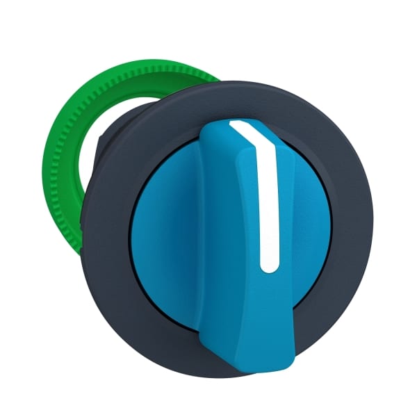 SCHNEIDER ELECTRIC - Wahlschalter Frontelement XB5F, Kunststoff, 30mm, blau, 3 Stell., Mi rastend