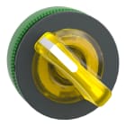 SCHNEIDER ELECTRIC - Leuchtwahlschalter Frontelement XB5F, Kstst., 30mm, gelb, für LED, 2 Stell., rastend