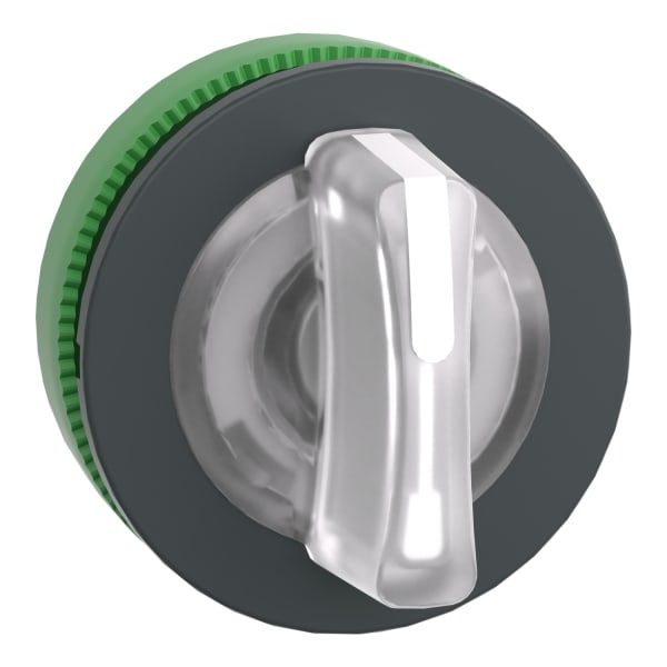 SCHNEIDER ELECTRIC - Leuchtwahlschalter Frontelement XB5F, Kstst., 30mm, ws, für LED, 3 Stell., Mi rastend
