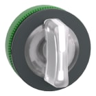 SCHNEIDER ELECTRIC - Leuchtwahlschalter Frontelement XB5F, Kstst., 30mm, ws, für LED, 3 Stell., Li tastend